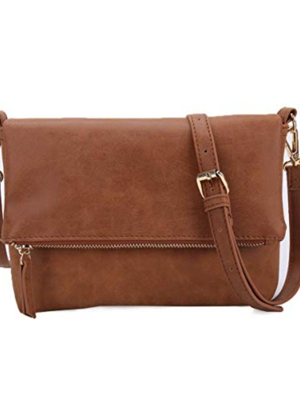 Small Vegan PU Leather Crossbody Purse with Detachable Adjustable Strap